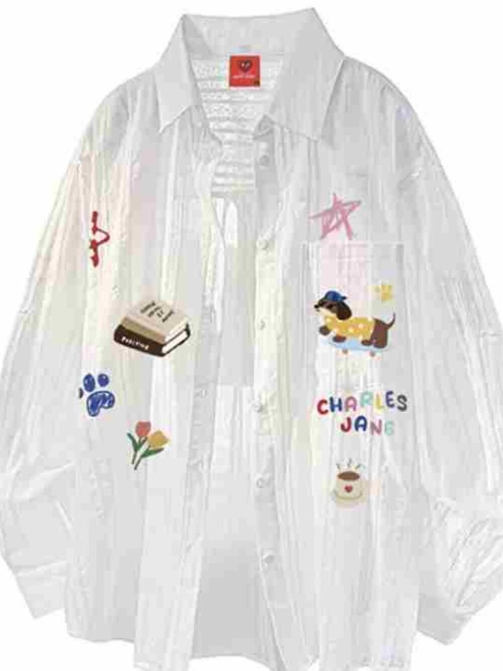 Book Puppy Print Shirt